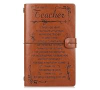 Thank You Teacher Gifts for Women Men Brown Leather Journal Notebook It Takes a Big Heart to Help Shape Little Minds Appreciation Retirement End of Term Teacher Gifts 7.87 x 4.72 Inch Pocket Diary
