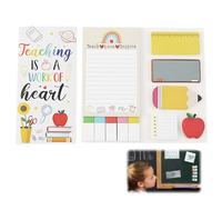 Thank You Teacher Gifts, Sticky Notes Tabs Set, Cute Stationery with Notepads Page Markers, Best Thank You Teacher Gifts for Women, Leaving, Christmas End of Term Graduation Retirement Organisation