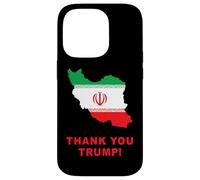 Thank You Trump - Support Free Iran Flag Color Graphic Case for iPhone 14 Pro