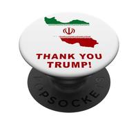 Thank You Trump - Support Free Iran Flag Color Graphic PopSockets Adhesive PopGrip