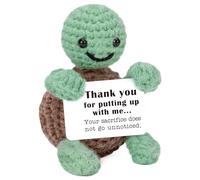 Thank You Turtle Gifts for Women Men Boyfriend Girlfriend Him Her, Unique Humor Animal Decor for Chriatmas Stocking Stuffers, Cute Appreciation Thanks Gifts for Friends Coworkers Wife Husband