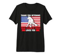 Thank You Veterans - American Flag Fox Premium T-Shirt
