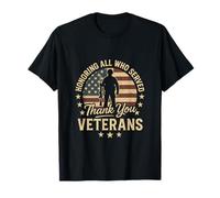 Thank You Veterans - Patriotic Military Support T-Shirt