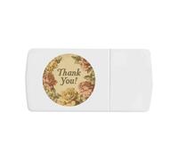 'Thank You with Roses' Pill Box with Tablet Splitter (PI00033992)