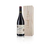 Thank You Wood Gift Box | Wine Gift (75cl, Cabalié Red Wine)