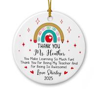 Thank You You Make Learning So Much Fun Christmas Tree Hanging Ornament Decorative Christmas Decorations Funny Xmas Pendant For Wedding Office Holiday