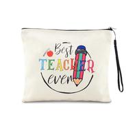 Thank YouTeacher Gifts for Women Men Teaching Assistant Survival Kit for Classroom Nursery Preschool Teacher Appreciation Gifts for Math Art Dance Teachers Travel Makeup Bag Organiser for Teachers