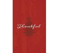 Thankful: A Red Hardcover Decorative Book for Decoration with Spine Text to Stack on Bookshelves, Decorate Coffee Tables, Christmas Decor, Holiday Decorations, Housewarming Gifts