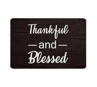Thankful And Blessed Farmhouse Metal Signs Custom Fence Wall Art Plaques Room Decor for Men Garage Signs for Men Indoor Terrace 12x18 Inch