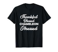 Thankful Blessed Chameleon Obsessed Shirt for Thanksgiving T-Shirt