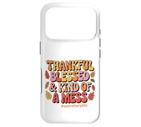 Thankful, Blessed, & Kind of a Mess Secretary Life Case for iPhone 17 Pro