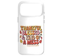 Thankful, Blessed, & Kind of a Mess Secretary Life Case for iPhone 17 Pro Max