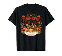 Thankful Fall Feasts and Harvest Blessings Down South Value Graphic T-Shirt, Men, Black, M