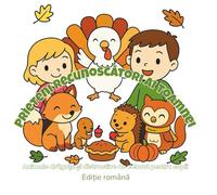 Thankful Fall Friends: 48 de pagini de colorat adorabile cu copii și animale care celebrează bucuria, recunoștința și magia toamnei (ArtFun Color Kids Adventure & Learning Coloring Books Series)