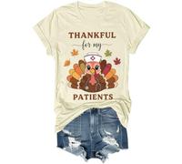 Thankful for My Patients Shirt Funny Fall Thanksgiving Turkey Nurse Shirt Unisex