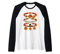 Thankful Friendship Bracelet Beaded Thanksgiving Design Raglan Baseball Tee