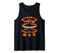 Thankful Friendship Bracelet Beaded Thanksgiving Design Tank Top