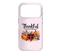 Thankful Grateful Blessed Leopard Pumpkin Thanksgiving Women Case for iPhone 17 Pro