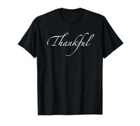 Thankful Gratitude Give Thanks Text Design Thank You T-Shirt