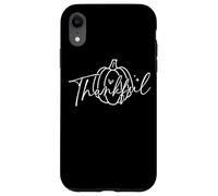 Thankful Pumpkin Thanksgiving Fall Season Case for iPhone XR