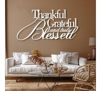 Thankful Wall Art Decor, Modern Sculpture for Home and Stairs Nature