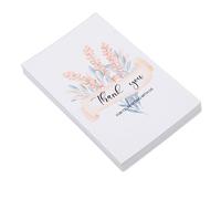 Thanks Cards, Pretty Color Beautiful Pattern Coated Papers 150Pcs Thank You Card Fadeless Clear Letters for Family (A)