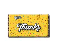 Thanks Chocolate Bar with Novelty Joke Wrapper - Funny Rude Gift Birthday Present (Chocolate Included)