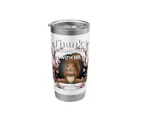 Thanks for Being Friends with a Questionable Crazy Squirrel Stainless Steel Insulated Tumbler