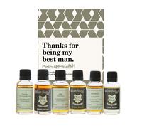 Thanks for being my best man Much Appreciated 6x3cl Whisky Gift Pack