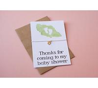 Thanks for Coming to My Baby Shower Wish Bracelet - Choice of Colours DD079 (5, Blue)