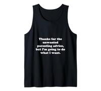 Thanks for The unwanted Parenting Advice, but I’m Going to Tank Top
