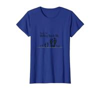 Thanks for Walking Beside Me Dad - Daughter Gift Clothing T-Shirt, Women, Royal Blue, L