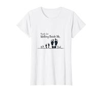 Thanks for Walking Beside Me Dad - Daughter Gift Clothing T-Shirt, Women, White, XL