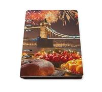 Thanks Giving In Tower Bridge Londo Trendy Notebook Binder A5 Slim Foldable Binder 6 Metal Ring Refillable Paper Notepad
