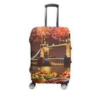 Thanks Giving in Tower Bridge Londo Trendy Suitcase Covers Unisex Luggage Cover Protector Fit 19 to 32 Inch Travel Lover XL
