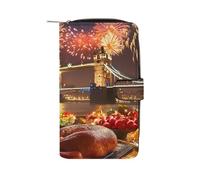 Thanks Giving in Tower Bridge Londo Trendy Zipper Wallets for Men Women Classic Leather Pouch Credit Card Coin Purse