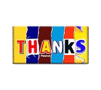 Thanks Novelty Chocolate Bar Wrapper Lovely Gift Present for Teacher Sir Mother #176 (with chocolate bar)
