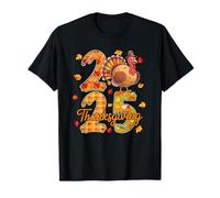 Thanksgiving 2025 Cute Turkey As Potato Vegan Fall Leaves T-Shirt
