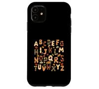Thanksgiving ABC Alphabet Turkey Day Fall Leaves Teacher Case for iPhone 11