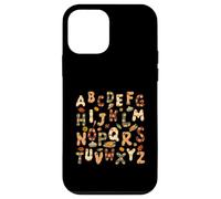 Thanksgiving ABC Alphabet Turkey Day Fall Leaves Teacher Case for iPhone 12 mini