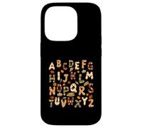 Thanksgiving ABC Alphabet Turkey Day Fall Leaves Teacher Case for iPhone 14 Pro