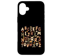 Thanksgiving ABC Alphabet Turkey Day Fall Leaves Teacher Case for iPhone 16 Plus