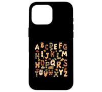 Thanksgiving ABC Alphabet Turkey Day Fall Leaves Teacher Case for iPhone 16 Pro Max