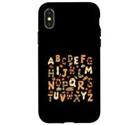 Thanksgiving ABC Alphabet Turkey Day Fall Leaves Teacher Case for iPhone X/XS