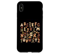 Thanksgiving ABC Alphabet Turkey Day Fall Leaves Teacher Case for iPhone XS Max