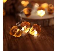 Thanksgiving Acorn Lights Fall Garland Decorative Fairy String Lights Cute Novelty Lights 30 LEDs 10 ft USB Operated for Bedroom Wedding Xmas Harvest Decor