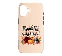 Thanksgiving Autumn Fall Pumpkin Thankful Grateful Blessed Case for iPhone 16
