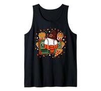 Thanksgiving Baseball Scoreboard Pilgrim Hat Scarf Food Tank Top