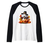 Thanksgiving Bedlington Terrier Dog Owner Mom Dad Funny Cute Raglan Baseball Tee