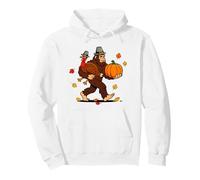 Thanksgiving Bigfoot Pilgrim Turkey Fall Pumpkin Sasquatch Pullover Hoodie